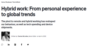 Hybrid work: From personal experience to global trends
