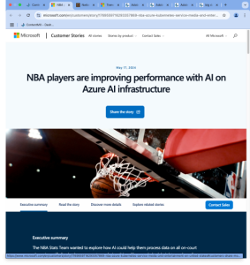 NBA players are improving performance with AI on Azure AI infrastructure