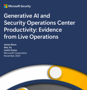 Generative AI ad Security Operations Center Productivity: Evidence from Live Operations