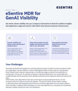 eSentire MDR for GenAI Visibility
