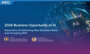 2024 Business Opportunity of AI | Generative AI Delivering New Business Value and Increasing ROI