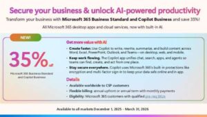 Bundle with Microsoft 365 Business Standard and Copilot Business