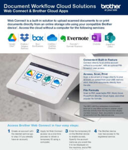 Document Workflow Cloud Solutions: Web Connect & Brother Cloud Apps