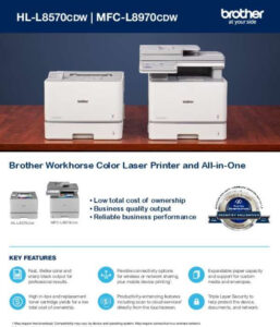 Brother Workhorse Color Laser Printer and All-in-One