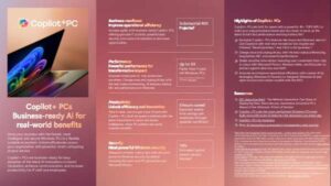 Copilot+ PCs Business-ready AI for real-world benefits