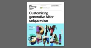 Customizing generative AI for unique value